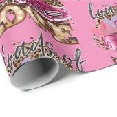 Pinkfarbener LKW für Liebe-Umschlagpapier Geschenkpapier (Rolleneckpunkt)