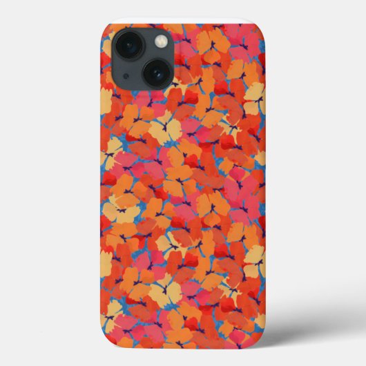 Pinkfarbener Orangengelber Papi-Case-Mate-Fall Case-Mate iPhone Hülle (Rückseite)