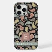 Pinkfarbener Paisley, individuell einstellbar iPhone Hülle (Rückseite)