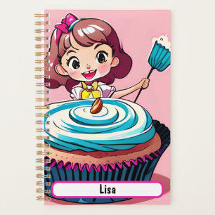 Pinkfarbener Pupcake-Planer mit individualisierbar Planer