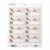 Pinkfarbener Schlitten und Rentier von (Vorne)