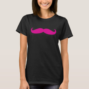 Pinkfarbener Schnurrbart T-Shirt