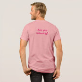 Pinkfarbener T - Shirt (Rückseite voll)