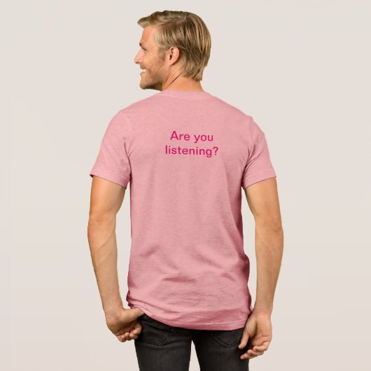 Pinkfarbener T - Shirt (Rückseite voll)