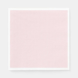 Pinkfarbener, weißer Mini-Polka-Punkt Serviette