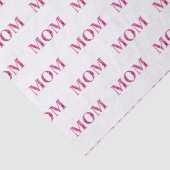 Pinkfarbenes Blatt Papier mit MAMA-Schriftzeichen (Detail)