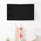Pinkfarbenes Blumendesign Vinyl Banner (Insitu)