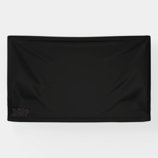 Pinkfarbenes Blumendesign Vinyl Banner (Horizontal)