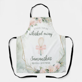 Pinkfarbenes Blumengeschenk zum Brautparty Schürze