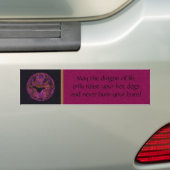 Pinkfarbenes Drache-Medaillon Autoaufkleber (Auf Auto)