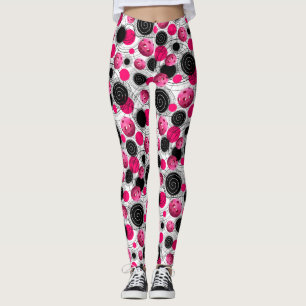 Pinkfarbenes Pickleballs - Leggings