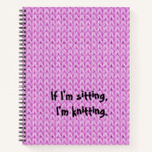 Pinkfarbenes Texturriss Notizblock (Vorderseite)