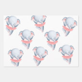 Pinkfarbenes Wickelpapier Geschenkpapier Set (Vorderseite 3)