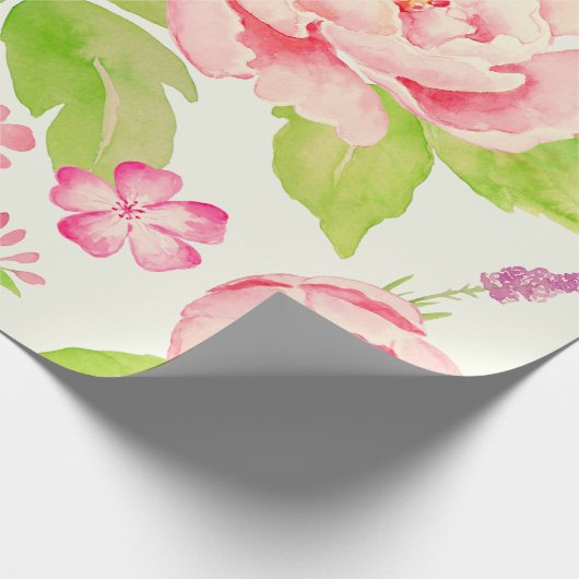 Pinkfarbenes Wrapping-Papier Geschenkpapier (Ecke)