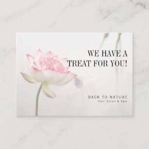 ©Pinkfarbig White Lotus Holistic Health Discount Visitenkarte