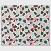 Pinkfarbige blaue Pastelfelder Geschenkpapier (Flach)