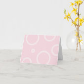 Pinkfarbige Retrolicious Note Card Karte (Gelbe Blume)