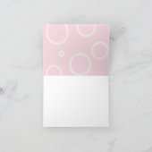 Pinkfarbige Retrolicious Note Card Karte (Innenseite)