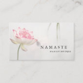 Pinkfarbige White Lotus Blume © Visitenkarte (Vorderseite)