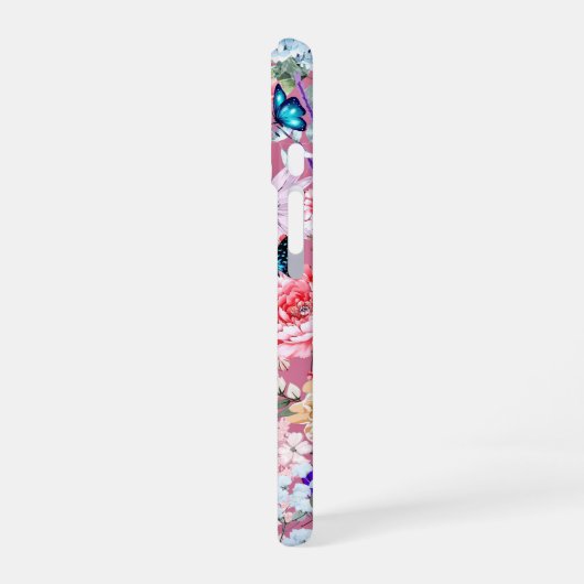 PinkFlower Abundance iPhone 16 Hülle (Linke Seite)