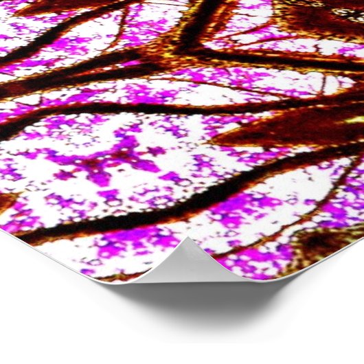 Pinkglass-Poster Poster (Ecke)