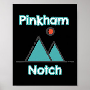 Pinkham Notch New Hampshire Rustikal White Mountai Poster