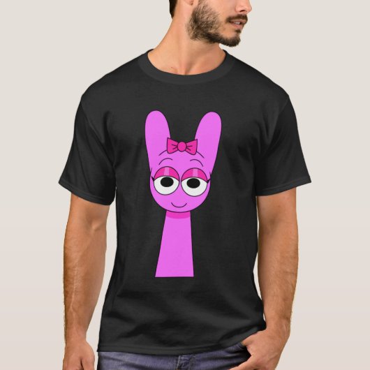 Pinki von Sprunky Pyramixed Jevin Funbot Simon T-Shirt (Vorderseite)
