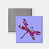 Pinkie Dragonfly-Magnet Magnet (Vorderseite/Rückseite)