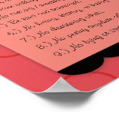 Pinkie Elephant House Rules Poster (Ecke)