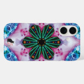 Pinkie Kaleidoskop iPhone Case (Rückseite (Horizontal))