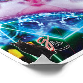 Pinkie Kinetic Collage Kaleidoscope Poster (Ecke)