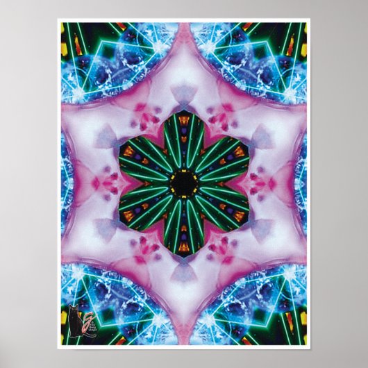 Pinkie Kinetic Collage Kaleidoscope Poster (Vorne)