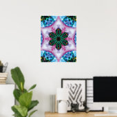 Pinkie Kinetic Collage Kaleidoscope Poster (Heimbüro)