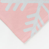Pinkie Snowflake Fleecedecke (Ecke)