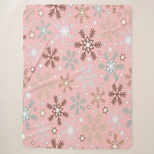Pinkie Snowflake Sherpadecke (Vorderseite)