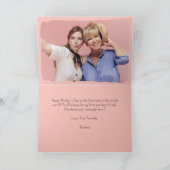 Pinkie-Versprechen für immer mein Muttertag meiner Feiertagskarte (Innenseite)