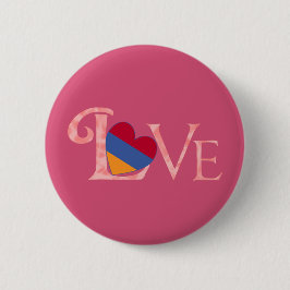 Pinkisch-armenische LIEBE Button