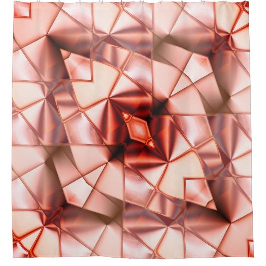 Pinkisch gigantische Perlenfische, virtuell zeichn Duschvorhang (Vorderseite)