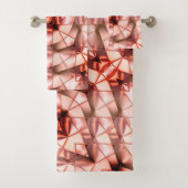 Pinkisch gigantische "Perlmuttbäume", digitale zei Badhandtuch Set (Insitu)