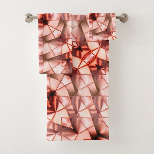 Pinkisch gigantische "Perlmuttbäume", digitale zei Badhandtuch Set (Insitu)