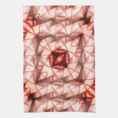 Pinkisch gigantische "Perlmuttbäume", digitale zei Geschirrtuch (Vertikal)