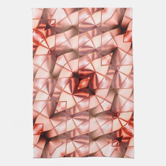 Pinkisch gigantische "Perlmuttbäume", digitale zei Geschirrtuch (Vertikal)