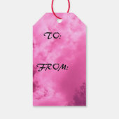 Pinkish Hues Infrarot Cloud Geschenkanhänger (Rückseite)