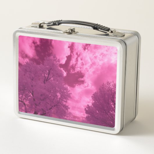 Pinkish Hues Infrarot Cloud Metall Brotdose (Vorderseite)