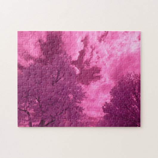 Pinkish Hues Infrarot Cloud Puzzle (Horizontal)