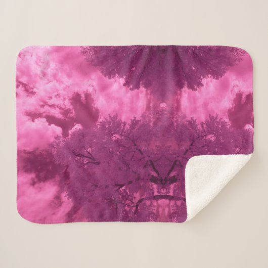 Pinkish Hues Infrarot Cloud Sherpadecke (Vorderseite (Horizontal))