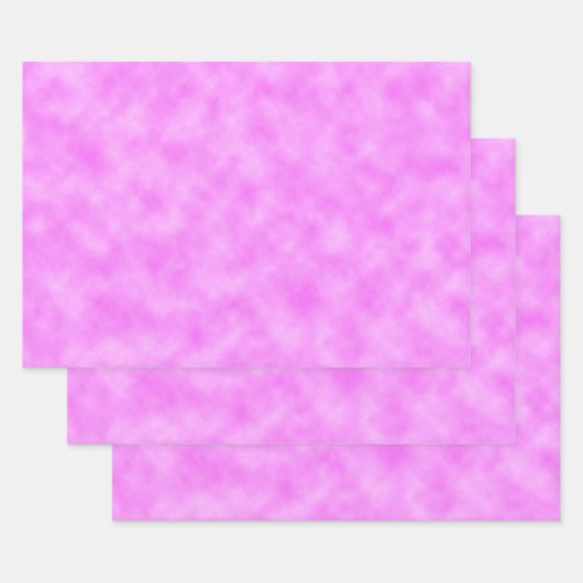 Pinkish Purple Created Clouds Abstract Art Design Geschenkpapier Set (Set)