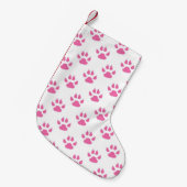 Pinkkatzen-Muster Kleiner Weihnachtsstrumpf (Vorderansicht (hängend))