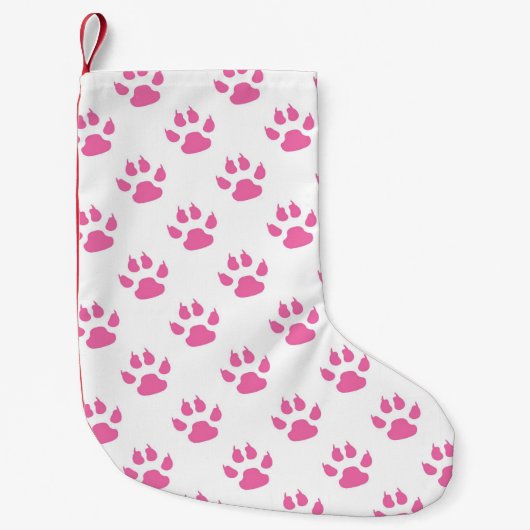 Pinkkatzen-Muster Kleiner Weihnachtsstrumpf (Vorderseite)
