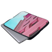 PINKKONKRETES GEBÄUDE LAPTOPSCHUTZHÜLLE (Vorne Knopf)